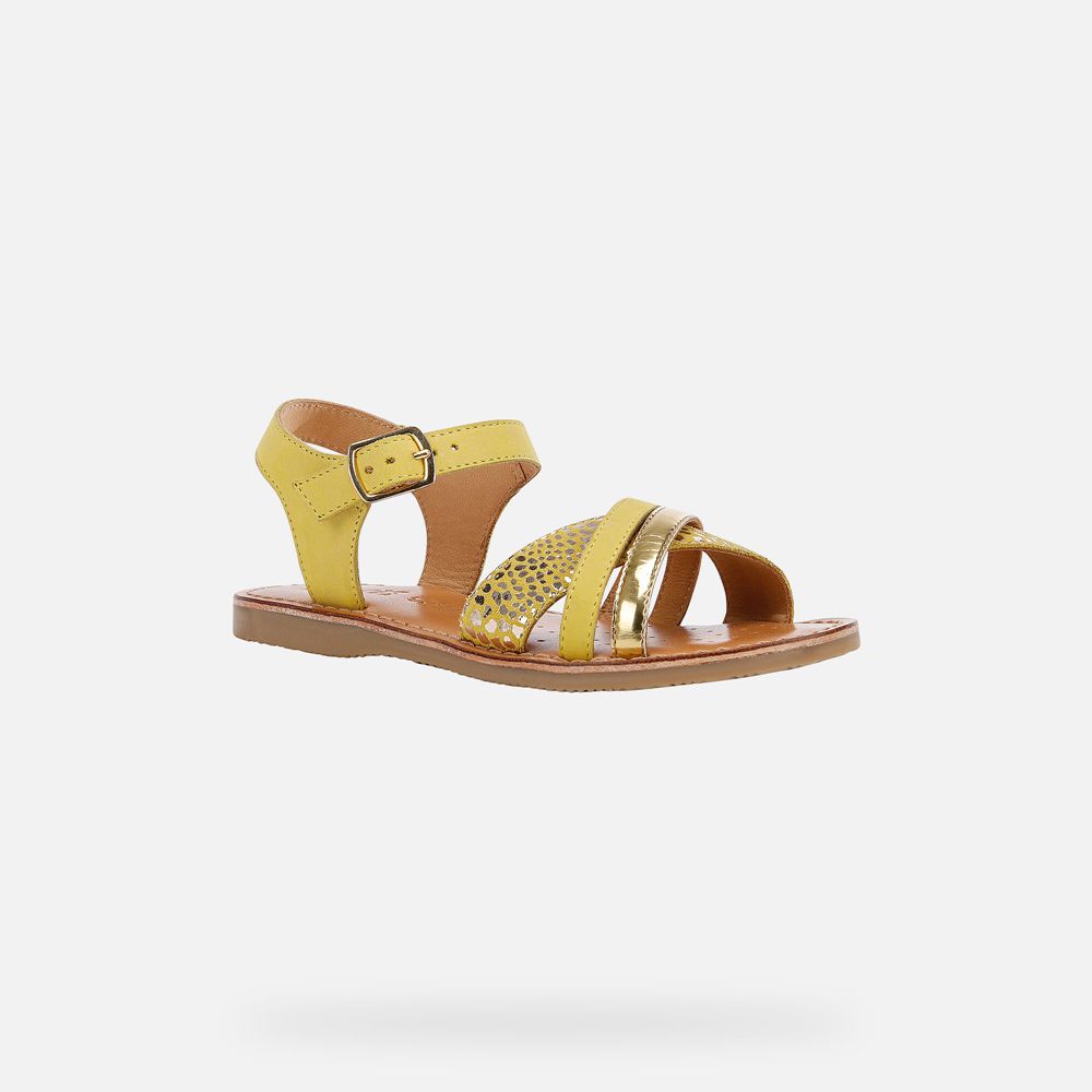 Sandales Geox Eolie - Jaune - Fille 347516-IEJ